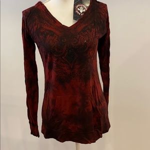 Affliction Women’s Hooded Long Sleeve